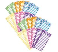 MAGICLULU 50 Sheets Portable Candy Print Budget Sheets for Expense Tracking, Creative Paper Cards for Travel and Self-Driving Travel, Practical Budget Planner Refill for Cash Random Color