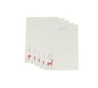 MAGICLULU 50 Sheets White Stationery Paper with Deer and Elk Patterns for Letter Writing, Biodegradable and Smooth Writing Paper, for Calligraphy and Romantic Letter Sets