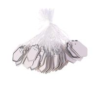 MAGICLULU 500Pcs Silver Paper Price Tags String Hanging Labels for Jewelry Clothing Five-Pointed Star Design DIY Decoration Bracelets Earrings Rings Watches Display