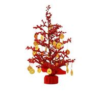 MAGICLULU 50Cm Artificial Fortune Money Tree Ornament and Fruits, Spring Festival New Year Decoration for Home and Office Desktop, Chinese Blessing Tree for Lunar New Year