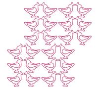 MAGICLULU 50pcs Chick Shaped Paper Clips Mini Iron Document Fixing Clips Animal Style Paper Clamps for Office School Note Organizing