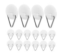 MAGICLULU 50pcs Decorative Plate Wall Hangers Heavy Duty Picture Hooks for Hard Walls for Photo Frames Clocks Removable Plasterboard Plate Holders