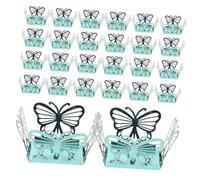 MAGICLULU 50pcs Elegant Hollow Out Candy Wrappers Creative Butterfly Chocolate Packaging Boxes for Truffles Sweets Premium Cardboard Treat Liners for Celebrations Gifting