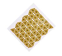 MAGICLULU 50pcs Laser Warning Stickers Triangle Caution Sign Decals Self Adhesive Safety Labels for Workplace Communication and Risk Prevention