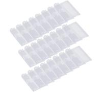 MAGICLULU 50pcs PVC Sign Holder Supermarket Label Holders Double-Sided Retail Price Tag Clips for Convenience Store Display