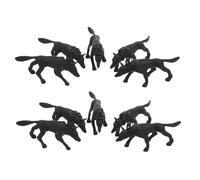 MAGICLULU 50pcs Realistic Police Dog Figurines for Simulation Animal Models with Detailed Craftsmanship for Sand Table Therapy Role Playing Games and Outdoor Adventures