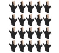 MAGICLULU 50pcs Small Black Wooden Crown Chalkboard Clips - Reusable Erasable Mini Message Boards for Food Labels, Clip-on Bin Tags, Dessert Table, Memo Holder for Office and Events