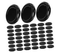 MAGICLULU 50pcs Tinplate Jam Jar Lids Airtight Leakproof Sealing Caps for Wide Mouth Glass Jars Reusable Covers for Pickles Canning and Food Storage