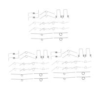 MAGICLULU 54pcs Torsional Spring for Trash Can Lid Metal Spring Replacement for Curved Bin Lid Parts