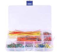 MAGICLULU 560pcs Breadboard Jumper Wire Cable Kit with 14 Different Lengths Pre-cut Bent Ends Copper Clad Aluminium Wire in Plastic Storage Box Convenient for Breadboard Prototyping Random