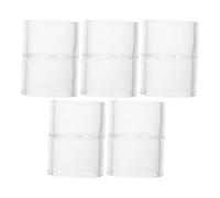 MAGICLULU 5pcs Acrylic Tube Fitting Water Pipe Coupling Adapter Straight Connectors Effortless Installation Chemical Stability Hard Tube Structure Maintenance Tasks for Fish Tank and Water