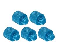 MAGICLULU 5pcs Alloy 3/8 to 1/4 Thread Adapter Screws for Microphone Stand and Camera Accessories, Knurled Finish, without Burrs, Mic Screw Adapter for Tripod Mount Conversion