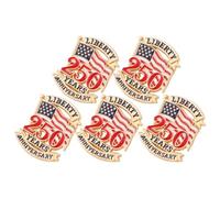 MAGICLULU 5pcs American Flag Lapel Pins for Men Suits Patriotic Alloy Brooches with Ergonomic Design for Independence Day Veterans Day