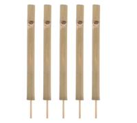 MAGICLULU 5pcs Bamboo Bird Whistle Portable Slide Flutes Easy-to-Use Mouthpiece for Authentic Bird Calls in Parks Forests Farms Parties