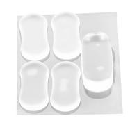 MAGICLULU 5pcs Clear Silicone Toilet Seat Bumpers Slip Toilet Lid Buffer Spacers for Noise Reduction and Impact Absorption Easy Installation Replacement Kit for Enhanced Safety