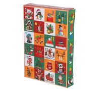 MAGICLULU 5pcs DIY Empty Advent Calendar Boxes Compartments Cardboard Countdown Treasure Boxes for Christmas Halloween Candy Treats Wrap Festive Seasonal Decoration