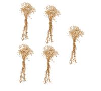 MAGICLULU 5Pcs Dried Gypsophila Flower Bundles Handmade Bouquet Decor for Home Wedding Party Decoration Natural Preserved Breath Flowers for Vase Arrangements and Photo Props