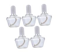 MAGICLULU 5pcs Glass Alcohol Burner Lamp Thickened Glass High Temp Resistance Lab Home Use