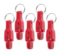 MAGICLULU 5pcs Heavy Duty Red Abs Fishing Line Impact Clips with One-handed Release, Efficient in Wet Conditions, Suitable for Offshore and Kite Fishing Weight Tackle Accessories