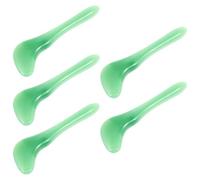MAGICLULU 5pcs Light Green Resin Gua Sha Tool for Face and Back, Lightweight Guasha Scraper with Muscle Relaxation Benefits, for Daily Self-Care and Spa Use
