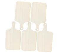 MAGICLULU 5pcs Mini Wooden Cutting Boards for DIY Crafts Unfinished Bread Board for Home Decor Safe Edges Space Saving Design for Personalization