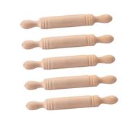 MAGICLULU 5pcs Miniature Rolling Pin Tiny Kitchenware Model Scale Rolling Pin Photo Prop for Dollhouse Kitchen Accessories