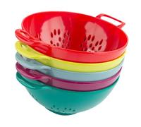 MAGICLULU 5pcs Multi-Function Fruit Washing Basket and Vegetable Colander Set for Kitchen Use for Washing Fruits and Vegetables and Filtering Water Kitchen Random Color