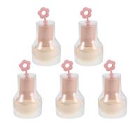 MAGICLULU 5pcs Mushroom Makeup Sponges with Handle for On-the-go Makeup Blending, Gentle Controlled Application, Ergonomic Compact Mini Sponge for Wet and Dry Use Facial Foundation Creams
