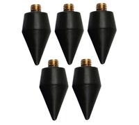 MAGICLULU 5pcs Nail Rhinestone Picker Dotting Pens with Dual Wax Heads Diamond Art Pen Tips Refill for Nail Art Crafting and Gem Picker Tool in Black