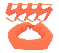 MAGICLULU 5Pcs Orange Reflective Rubber Traffic Cone Sandbags 8X100Cm Weighted Fabric Bags for Driveway, Parking, Road Construction, and Safety Warning