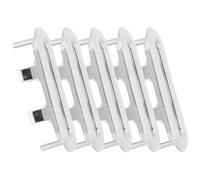 MAGICLULU 5pcs Oval Sink Drain Covers Plastic Overflow Hole Caps for Bathroom and Kitchen Basins Easy to Install Practical Silver Ceramic Basin Accessories