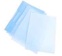 MAGICLULU 5pcs Plastic File Folders A4 Document Organizer with Secure Buckle Easy Access Stylish Design Assorted Colours for School Travel Use