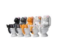 MAGICLULU 5pcs Pvc Material Miniature Kitten Figurines for Cat Decor Home Desk Accessories