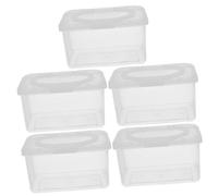 MAGICLULU 5pcs Reusable Wipes Dispenser Case Container for Nursery Home Decor for Diaper Wipes Storage Easy to Use Holder for Cleaning