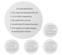 MAGICLULU 5pcs Tpu Inflatable Repair Patches Waterproof Sturdy Mend Tape Temperature Resistant Wear Resistant Repair Patch for Plastic Products and Windows