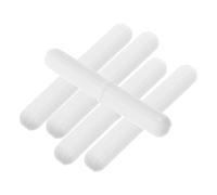 MAGICLULU 5pcs White Magnetic Stirrer Bars Set Ptfe-coated Chemical Resistant Stir Rods for Laboratory Mixing and Blending with Visibility for Easy Reaction Monitoring