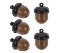 MAGICLULU 5pcs Wooden Acorn Charms Pendants for DIY Crafting and Pendant Decorations, Openable Acorn Nut Box Design, Unfinished Wood Material Enhancing Creativity and Adults