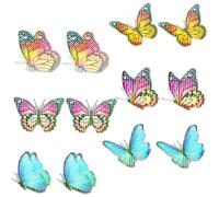 MAGICLULU 6 Pairs Butterfly Anti-Collision Window Decals Magnetic Screen Stickers Non-Adhesive Bird Strike Prevention Home Window Clings Decorative