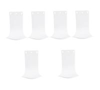 MAGICLULU 6 pcs Abs Plastic Drip Tray for Soap Dispenser Alcohol and Foam Pump Catch Tray Eco Friendly Thin Household Kitchen Hotel Use White