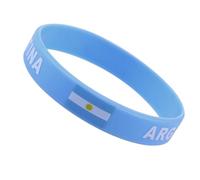 MAGICLULU 6 Pcs Country Flag Wristband Silicone Bracelets Comfortable for Wearing for Soccer Party Decorations and International Matches Sports Accessories