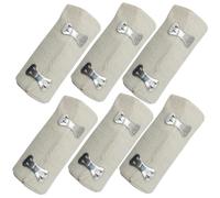 MAGICLULU 6 Rolls 7.5cm X 4.5m Cotton Spandex Compression, Medical Wraps for Wound Care, Sports Training and Home Use