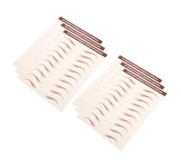 MAGICLULU 6 Sheets Waterproof Eyebrow Shaping Decals Peel off Eyebrow Stickers with Realistic Texture Brown Water Transfer Paper for Makeup and Occasions