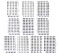 MAGICLULU 6000pcs Round Number Paster Serial Number Sticker 1.5 Inch Self-Adhesive Paper Removable Design Easy to Remove for Wrapping Suitable