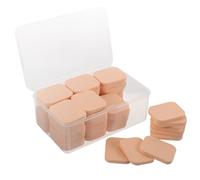 MAGICLULU 60pcs Disposable Mini Makeup Sponge Puff Set for Concealer and Foundation Application, Small Skin-colored Facial Sponges Portable Box, Professional Powder Puff for Makeup Artists