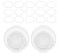 MAGICLULU 60pcs Pe Kazoo Flute Diaphragms Easy to Install Easy to Pull White Replacement Parts for Kazoo Musical Instruments for Friends Who Love to Play The