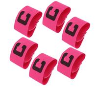 MAGICLULU 6pcs Adjustable Soccer Captain Armbands Elastic Football Arm Bands for Training and Matches Team Leader Identification Injury Prevention Comfortable Fit