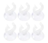 MAGICLULU 6pcs Aquarium Hose Clip Holder Suction Cups for Fish Tank Water Pipe Fixing Clamp, Easy to Install Plastic Clips Occupying Less Space, for Aquarium Aeration Setup