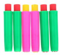 MAGICLULU 6pcs Automatic Chalk Clip Chalk Sleeve Plastic Cover Protects Hands from Smooth to Write School Accessories for Industrial Use and School Random Color