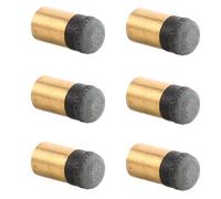 MAGICLULU 6pcs Billiard Cue Tip Accessories Copper Screw on Imitation Leather Pool Snooker Cue Tips for Competitive Events Home Entertainment No Glue Needed Reliable Contact