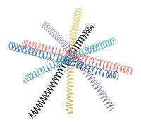 MAGICLULU 6pcs Binding Rings Binding Spirals Plastic Colored Loose Leaf Rings Easy to Store Practical for School and Office Use Suitable for Students and Teachers